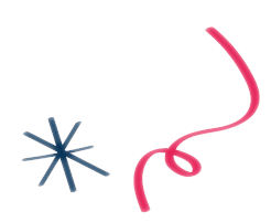 Decorative elements asterisk and lines